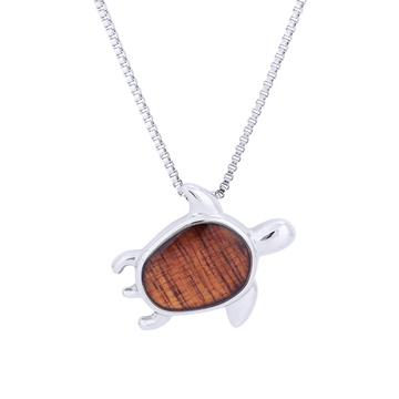 Koa Wood Honu (Turtle) Necklace