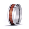 Hawaiian Koa Wood Titanium Ring - Classic style