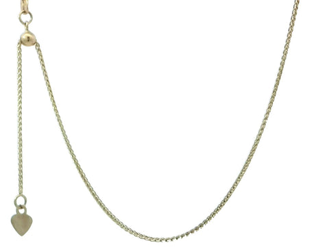 Adjustable Espiga Chain in Yellow Gold