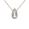 Morganite Necklace in Rose Gold
