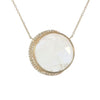 Moon Phase Necklace in Yellow Gold