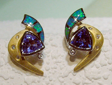Colored Stone Earring