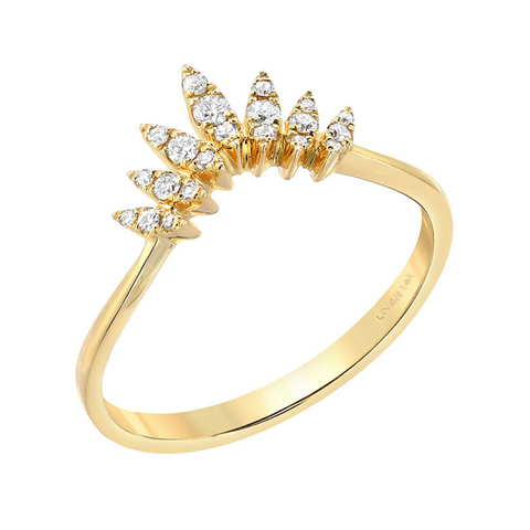 14k Yellow Gold Marquise Diamo