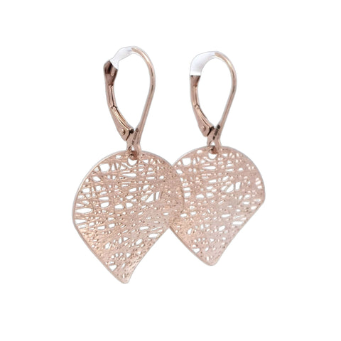 Circle Earrings in Rose Gold
