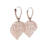 Circle Earrings in Rose Gold