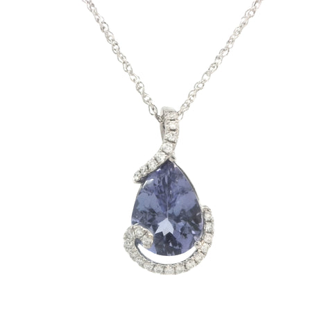 Tanzanite and Diamonds Pendant