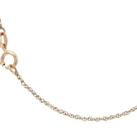 Baby Diamond Cut Rope Chain in Rose Gold 18
