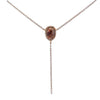 Rustic Diamond Necklace in Rose Gold
