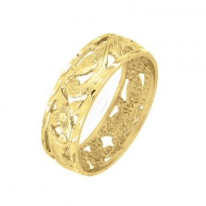 Kaipo Ring in Yellow Gold-Size 8