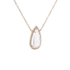 Morganite Necklace in Rose Gold