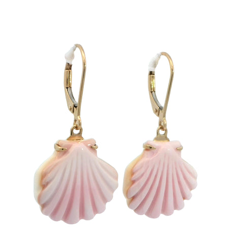 Conch Shell Earring in Yellow Gold