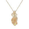 Octopus Pendant with Opal in Yellow Gold