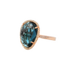 London Blue Topaz Ring in Rose Gold