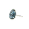 London Blue Topaz Ring in White Gold