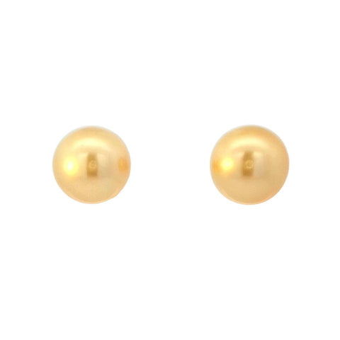 Golden South Sea Pearl Stud Earrings