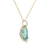 Apatite and Diamond Pendant