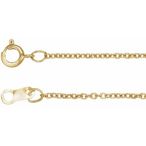 Gold Filled 1mm Adjustable Cable Chain