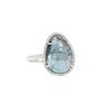 London Blue Topaz Ring in White Gold
