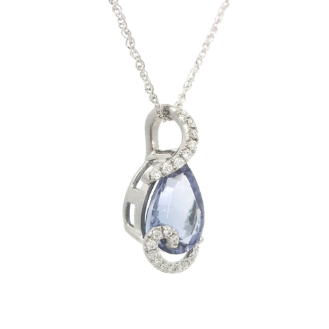 Tanzanite and Diamonds Pendant