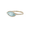 Sky Blue Topaz Ring in Yellow Gold