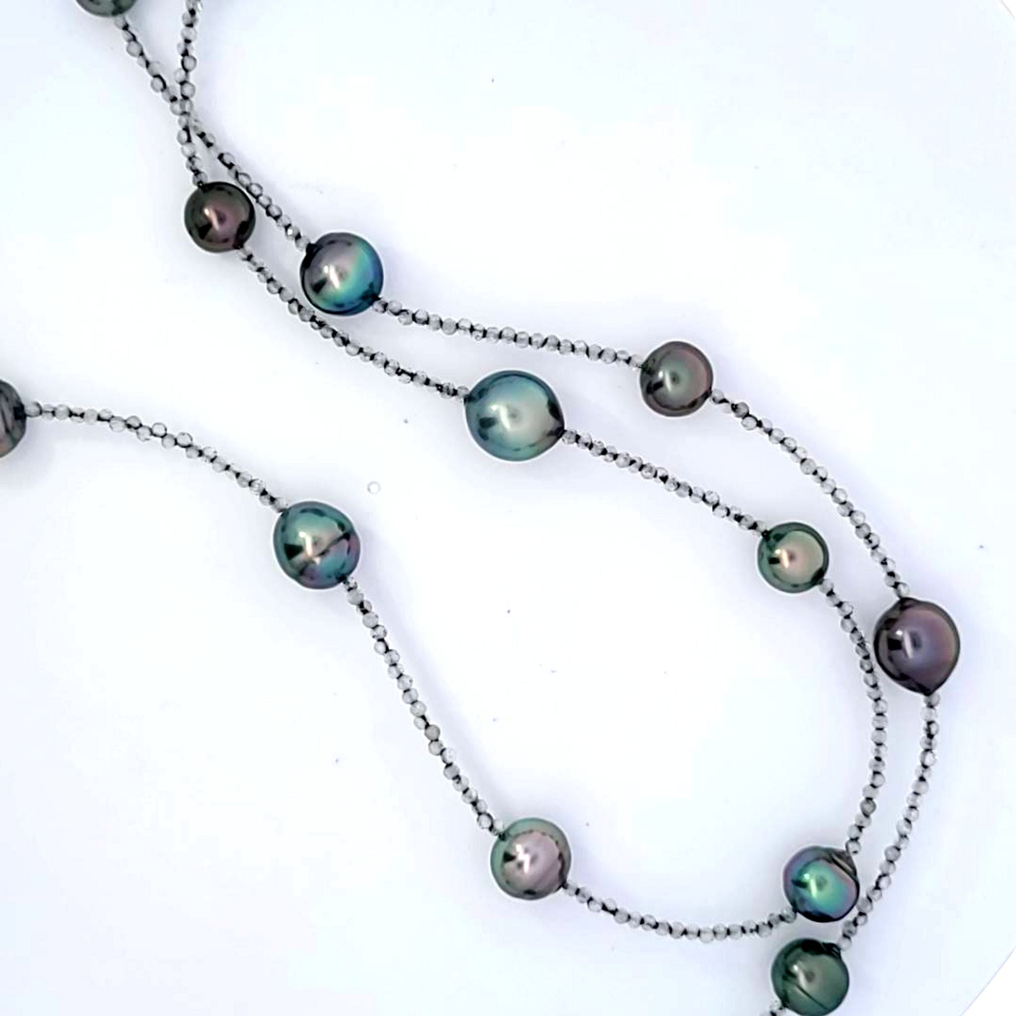 Labradorite and Tahitian Pearl Necklace