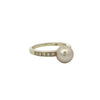 Golden South Sea Pearl and Diamond Ring