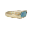 Men's Opal Ring in Yellow Gold