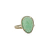 Chrysoprase Ring in Yellow Gold