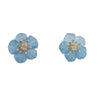 "Forget-Me-Not" Earrings in Yellow Gold