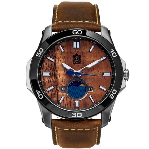 Castaway Koa Wood Watch