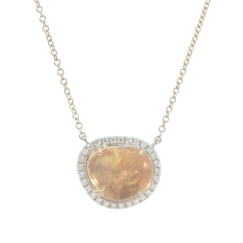 Mexican Fire Opal Necklace