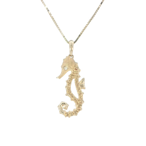 Seahorse in Yellow Gold