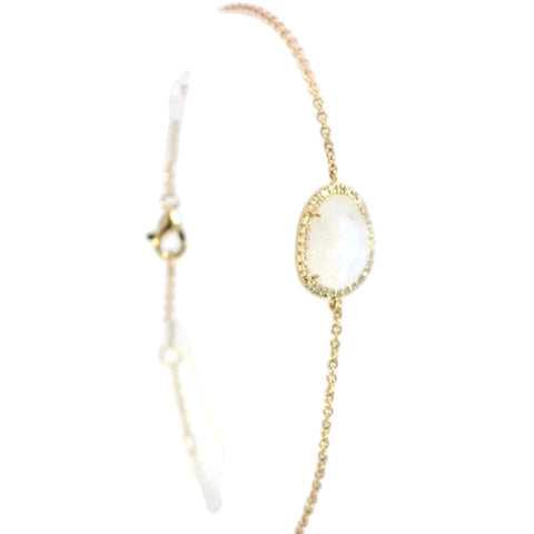 Moonstone Chain Bracelet