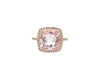 Morganite Ring in Rose Gold