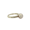 Golden South Sea Pearl and Diamond Ring