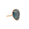 London Blue Topaz Ring in Rose Gold