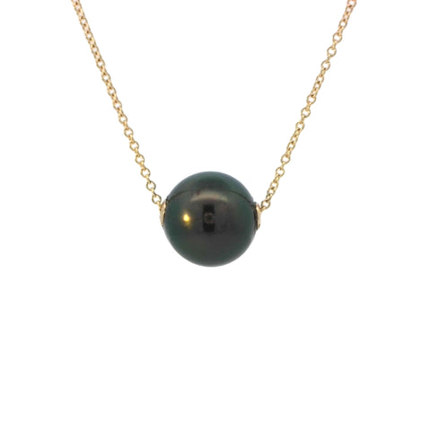 Tahitian Pearl on Yellow Gold Chain