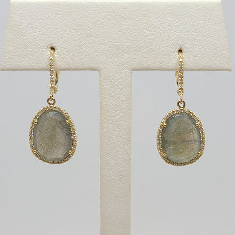 Labradorite earrings