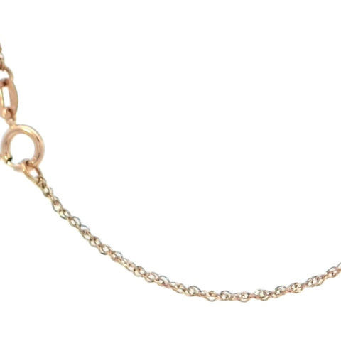 Baby Diamond Cut Rope Chain in Rose Gold - 16