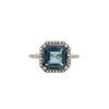 London Blue Topaz Ring in Yellow Gold