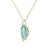 Apatite and Diamond Pendant