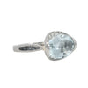 Aquamarine Ring with Blue Sapphires