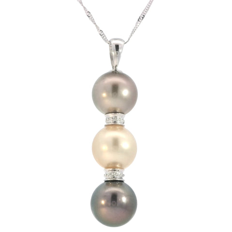 Triple Tahitian Pearl Pendant