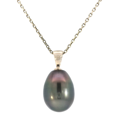 Tahitian Pearl Pendant in Yellow Gold