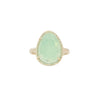 Chrysoprase Ring in Yellow Gold