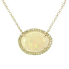 Opal and Diamonds Necklace