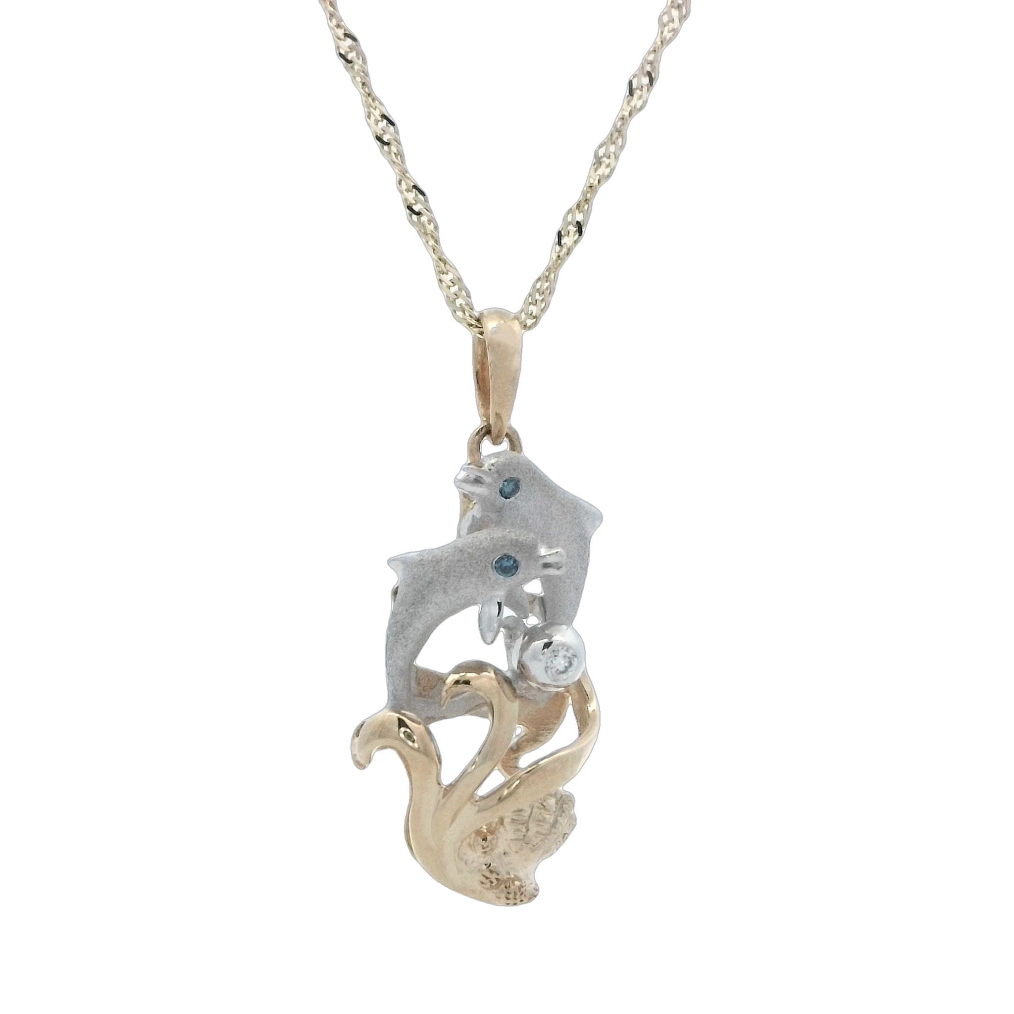 Two Dolphins Pendant