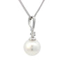 White South Sea Pearl Pendant with Diamond in White Gold