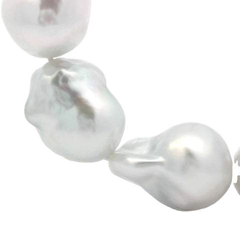 Baroque White South Sea Pearl Strand