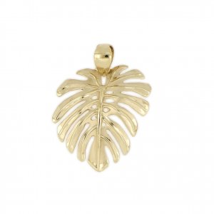 Large Monstera Leaf Pendant